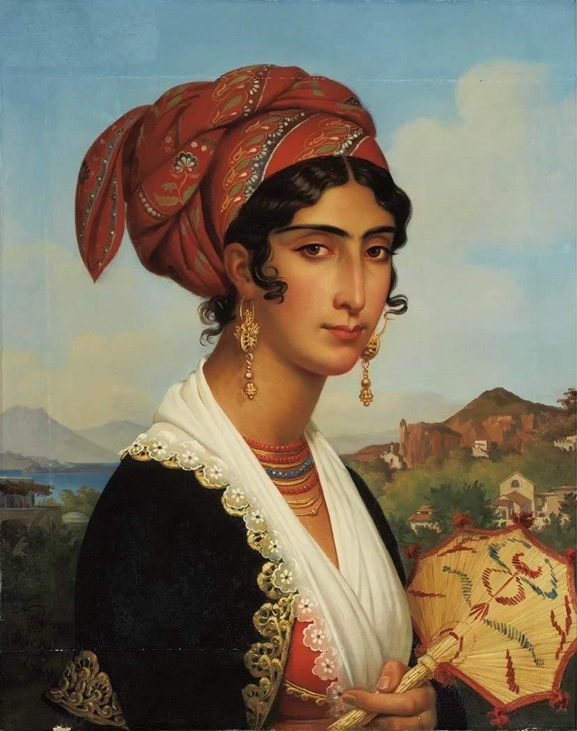 Ritratto di giovane donna ischitana, 1829